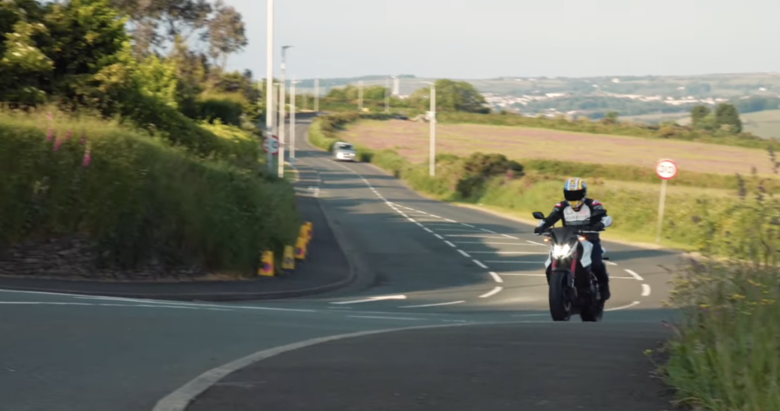 A Honda Hornet CB750 ridden at the Isle of Man